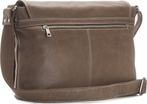 Leder Umh  ngetasche Herren Damen Messenger Bag Leder DIN A4 Ledertasche schwarz braun cognac grau blau 36 x 30 x 8 cm von REBELS   LEGENDS