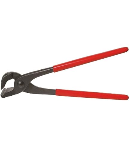 Stubai Pince Ronde Bec Long 260 Mm - Pour Sculpture Sur Bois, Entre-passée - Pointes Durcies, Manches Plastique Rouge - Fabriqué En Europe