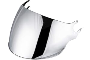 VCOROS Visiera Casco Moto Solo per LS2 OF562/AIRFLOW,Casco Parabrezza Moto Visiera a Lente Integrale,Protezione per Il Vento del Motociclo,Non incompatibile con LS2 Airflow 2 (Argento)