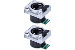 Fafeicy Scheda P-CB Rj45 2pcs, Adattatore P-CB Rj45 Isolato Ignifugo, Presa di Rete Rj45 Maschio-Femmina Impermeabile, Connettore Cavo LAN Ethernet Adatto per Cavo 24-26 Awg