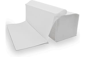 ‎DEFACTO Defacto Papierhandtücher Handtuchpapier, extra weiche 4000 Stück Zick-Zack 25x23 cm Falthandtücher, Handtücher für Spender 2-Lagig, Weiß