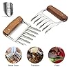 Meat Claws 1 Paar Edelstahl Pulled Pork Krallen Fleischkrallen Mit Wooden Handle Fleischgabel Bbq Grill Party Gabeln Fr Gebratenes Fleisch