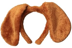 PRITTIES ACCESSORIES Brown Floppy Furry Puppy Dog Ears Alice Hair Band Headband Fancy Dress