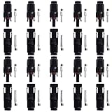 BTSKY™ 10 Paar MC4 Solarstecker Solar 10 Stecker 10 Buchse...