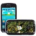 Produktbild GoGoMobile Bild Hart Handy Schwarz Schutz Case Cover Schale Etui // M00118830 Montpellier Zistrose Zistrose Blume // Samsung Galaxy S3 MINI i8190