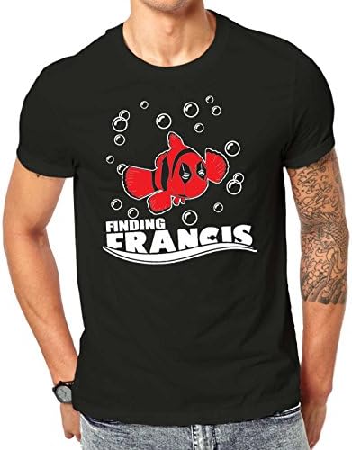 Inspired By The DeadPool Finding Francis Mashup T Shirt Black ScreenPrinted Design All Sizes (5XL)