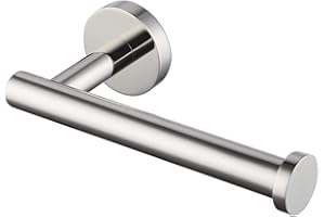 Live4Gadgets Toilet Roll Holder Wall Mounted Bathroom Paper Tissue Storage Dispenser Stainless Steel Modern Style, L4G-9904 (Polished, Chrome)