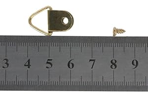 Winomo Attaches triangulaires pour cadres photo très robustes –à crochet triangulaire unique en D – 100 pièces