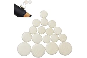 CCeCCe 17 Pack Clarinet Pads Set Replacement Bb Clarinet Pad 17 Keys Clarinet Padding for Bundy Clarinet Ebonite Bb Clarinets B Flat Clarinet Orchestra Musical Woodwind Instrument