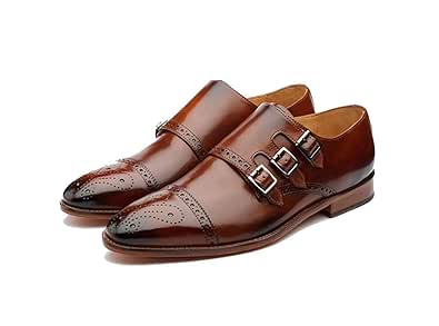 triple monk strap shoes