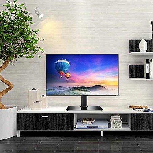 TAVR Tabletop TV Stand Base with Universal Swivel Mount and Height Adjustable for 27