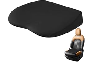 WOTEG Cuscino per auto per guida – Cuscino per sedile auto – Cuscino Rebound Memory per seggiolino auto alleviare la fatica, design antiscivolo per sedia da ufficio