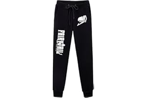 westtrend Japanische Anime Fairy Tail Hose Unisex Casual Elastische Taille Kordelzug Cosplay Bottoms Fairy Tail Logo Joggerhose S-XXL