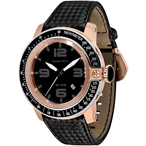 Glam Rock Sobe Tech Herren-Armbanduhr 50mm Armband Satin Schwarz Schweizer Quarz Analog GR33010A Glam Rock Sobe Tech Herren-Armbanduhr 50mm Armband Satin Schwarz Schweizer Quarz Analog GR33010A