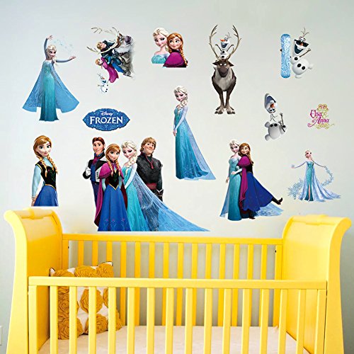 XXL Sticker Eiskönigin Frozen Elsa Anna Olaf Kristoff - 4