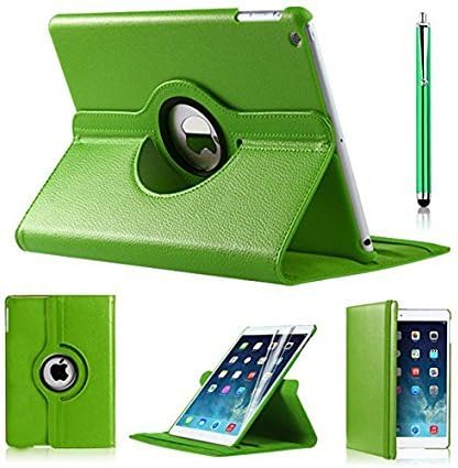 Ocean Planet9 GREEN 360 ROTATING FLIP PU LEATHER CASE COVER FOR THE NEW IPAD MINI / MINI-2 / MINI-3  WITH STYLUS