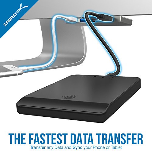 Sabrent USB HUB + Kartenleser – 3-Port USB 3.0 Hub mit Multi-In-1 Kartenleser für iMac (2012 und später) Schlanker einteiliger-Unibody [iMac Slim Unibody] (HB-IMCR) - 6