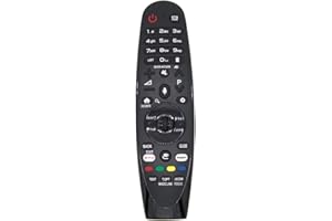 ‎AZURANO azurano pilot Magic Remote AN-MR650A, AKB75075301 do 2017 LG Smart TV ze sterowaniem głosowym, funkcją myszy, bezpośrednimi przyciskami do Netflix & Amazon Video