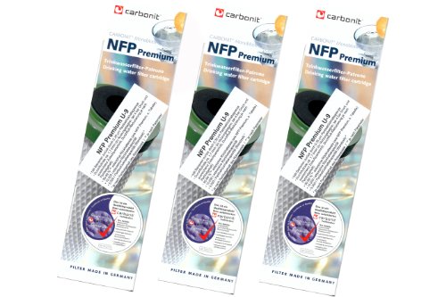 3 x Carbonit NFP Premium U-9 cartucho de filtro