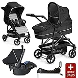 hauck kinderwagen 3 in 1 ersatzteile KOMFORT FÜR ELTERN & KIND - Einfach und schnell mit einer Hand faltbar, große Räder und gute Federung, bequeme Liegeposition, großes Sonnenverdeck, schwenkbare Vorderräder, höhenverstellbarer Schieber, sehr klein faltbar uvm.