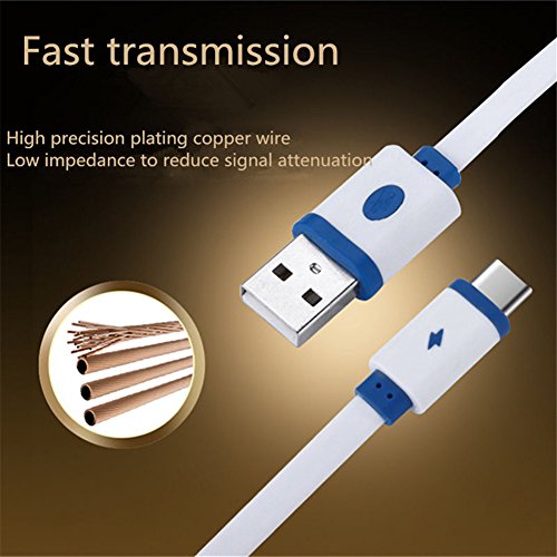 Interesting® Schwarzes 3ft USB-A zum USB C Type-C Einziehbares 2A Schnelles Daten-Synchronisierungs-Aufladeeinheit Aufladenkabel - 2