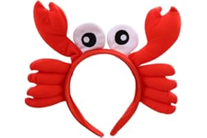 NUOBESTY Serre-tête crabe - Accessoires de costume de homard - Cerceaux en peluche - Pour Halloween, fête de Noël