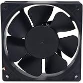 Electronic Spices DC 12V 3.5'' INCH Cooling Fan for PC Case, CPU Cooler r (Black) (3.5INCH)