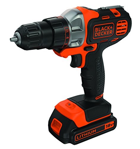 Black+Decker 18V Akku-Multifunktionswerkzeug Multievo, Multifunktionsmaschine, Starter-Set inkl. Bohrschrauberkopf, 2x 1.5Ah Li-Ion Akku, Ladegerät, Koffer, LED-Leuchte, Softgriff, MT218KB - 3