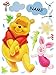 Produktbild Unbekannt 17 TLG. Set XXXL - Wandtattoo Winnie The Pooh Bär mit Ferkel incl. Name - Fensterbild / Sticker - groß - Wandsticker selbstklebend Puuh Kinderzimmer