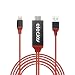 Produktbild Lightning HDMI Kabel, Lightning to HDMI, 6.6 ft HDMI Kabel, 1080p HDMI Video AV-Kabel Stecker Umwandlung gleichen Bildschirm Gerät HDTV Adapter für iPhone 8/7/6/5 Serie, Pad Air/Mini/Pro, Pod Touch