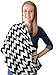 Kiddo Care Nursing Cover Infinity Nursing Scarf for Breastfeeding (Black White Chevron)