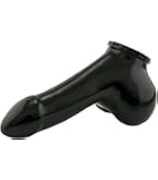 Rubberfashion Latex Pennishülle - Penis Sleeve mit Hoden Sack