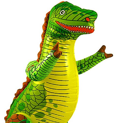 German Trendseller® – Aufblasbarer Dinosaurier XXL ┃ T-REX ┃ 78 cm ┃ Kindergeburtstag ┃ Party Dekoration - 2