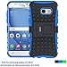 Produktbild Samsung Galaxy A3 2017 Hülle, Fetrim Silikon TPU plastik Schlank Schutzhülle Handyhülle Stoßfest Schutz Etui handy Doppelstruktur fall Harte Rüstung Case cover schale für Samsung Galaxy A3 2017 mit Ständer - Blau