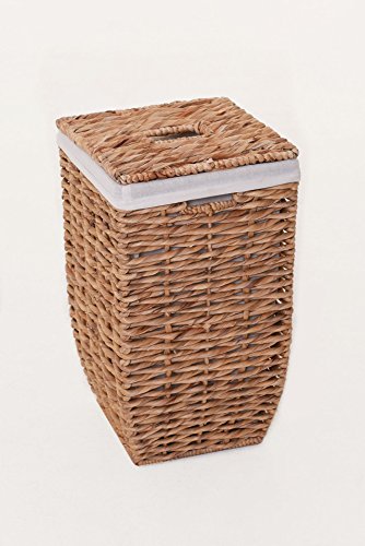 VIVANNO Exclusiver Wäschekorb Wasserhyazinthe „Linea“ 58cm hoch - 3