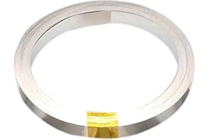 Carkio 10m Pure Nickel Strip,99.96% Nickel 0.2x8mm Compatible with 18650 Power Battery Connection Welding Low Internal Resistance Spot Welding Equipment