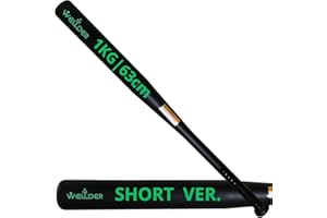 WELLDER Mazza da Baseball in Acciaio 63,5 cm Rinforzata Super Resistente Peso 1Kg Nera o Color Argento con Grip (Metallo, 63,5CM)