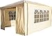 Produktbild Airwave Pavillon 3 x 4 m, beige, Inklusive 1 x einzigartig gestalteter Windstangen für besondere Stabilität