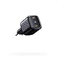 VOLTME Caricatore USB C 30W 2-Porte Rapido Nero, Caricatore Doppio USB-C 30W Doppia Ricarica GaN PD3.0 & PPS Presa USB C Comp