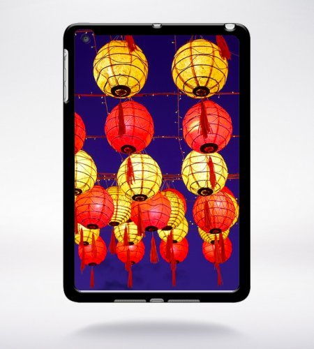 Preisvergleich Produktbild Schutzhülle Lampions chinesischen kompatibel Apple iPad Mini 2 Rand schwarz