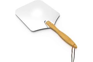 ONLY FIRE Onlyfire alluminio Pala per pizza peel con manico in legno, 30,5 cm x 35,6 cm (12 "x14")