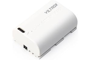 ‎VILTROX VILTROX LP-E6 LP-E6N LP-E6NH 2400mAh akumulator wymienny z USB typu C szybkie ładowanie akumulatory do aparatu kompatybilny z Canon EOS R5 R6 R6II R7 5D II III IV 6D 6DII 70D 80D 90D