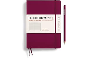 ‎LEUCHTTURM1917 LEUCHTTURM1917 359691 Notizbuch Medium (A5) Hardcover, 251 nummerierte Seiten, liniert, Port Red