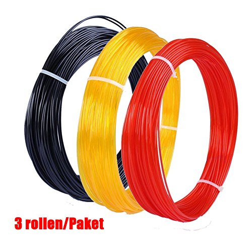 Colorstar 3D Pen Filament PLA Nachfüllungen Filament 3 Stück 10m 1,75 mm für 3D Druck Pen 3D Drucker Stift - 3