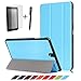 Produktbild Hohe Qualität Prämie Ultra Schlank Leicht Smart Cover Tasche für Samsung Galaxy Tab S3 9.7 (T820 / T825) Tablet PC + Displayschutzfolie und Stylus Pen (T820 / T825, Himmelblau)