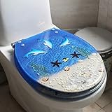★ Asiento del inodoro suave: suave y suave, práctico y duradero. Asiento del inodoro suave para minimizar el ruido y la interferencia