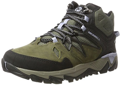 Merrell All out Blaze 2 Mid Gore-Tex, Botas de Senderismo para Mujer, Verde (Dark Olive), 37 EU