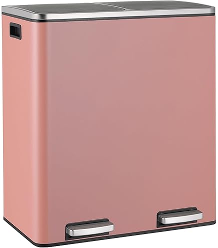 SVITA TM2X15 Poubelle 30 Compartiments Avec Système De Tri Des Déchets Noir