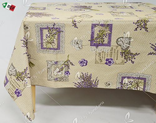 Centre Table – Placemat Kitchen Living Room Miros Lavender Lilac Provencal Square 90 x 90 cm – Made in Italy