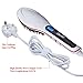 Straight Hair Brush Elite99 Hair Straightener Silky with Anion Hair Care, Anti Scald Static Electric Hair Straightening Comb, Make Tangled Hair Silky Massager with Detangling Digitial LCD,Professional Grade Anti-Static Ceramic Heating Plates with a Complimentary Travel Bag - White